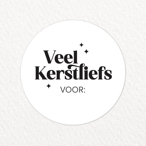 Stickers | Veel Kerstliefs voor: | 10 stuks