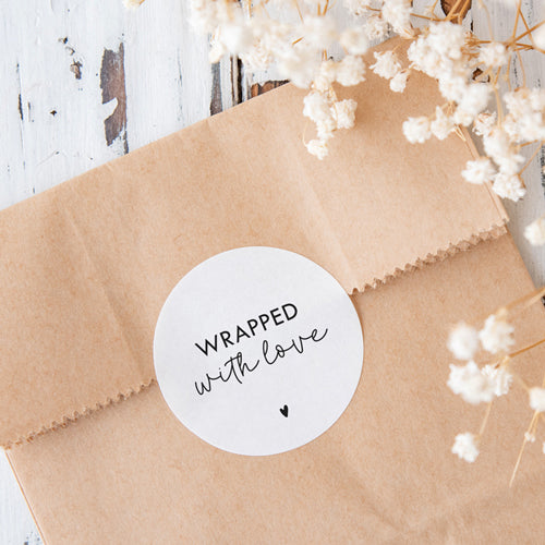 Stickers | Wrapped with love | 10 stuks
