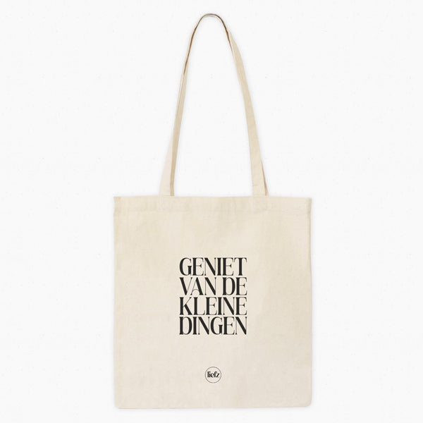 Katoenen tas | Geniet van de kleine dingen