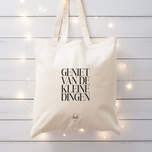 Katoenen tas | Geniet van de kleine dingen