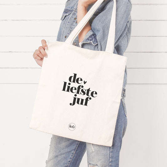 Katoenen tas | De liefste juf