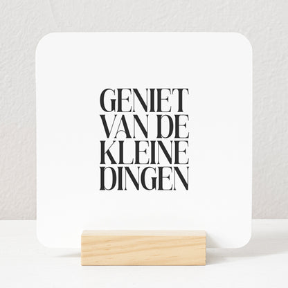 Forex Tegeltje | Geniet van de kleine dingen