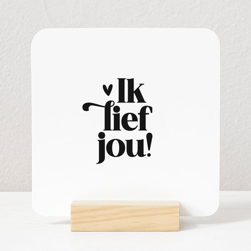 Forex Tegeltje | Ik lief jou