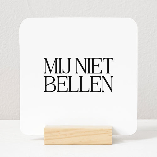 Forex Tegeltje | Mij niet bellen