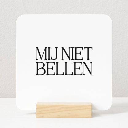 Forex Tegeltje | Mij niet bellen
