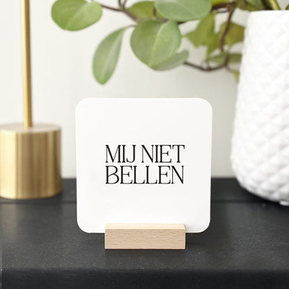Forex Tegeltje | Mij niet bellen