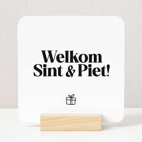 Forex Tegeltje | Welkom Sint & Piet