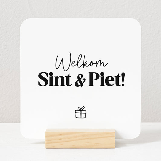 Forex Tegeltje | Welkom Sint & Piet
