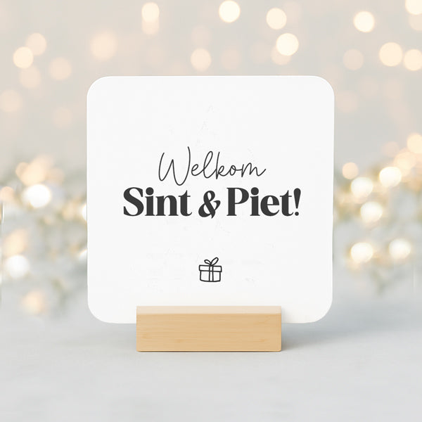 Forex Tegeltje | Welkom Sint & Piet