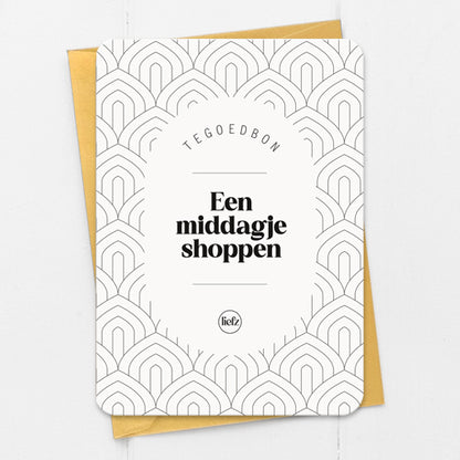 Tegoedbon | Een middagje shoppen