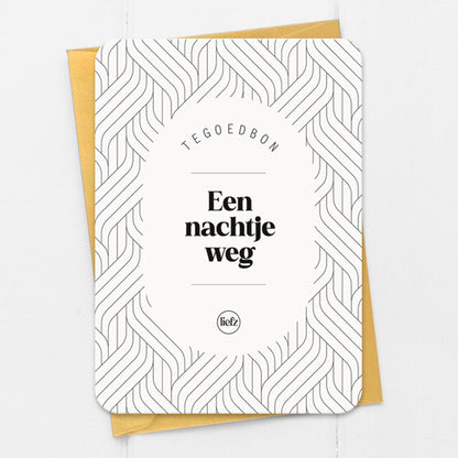 Tegoedbon | Een nachtje weg