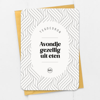 Tegoedbon | Avondje gezellig uit eten