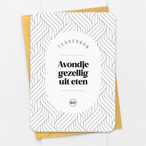 Tegoedbon | Avondje gezellig uit eten
