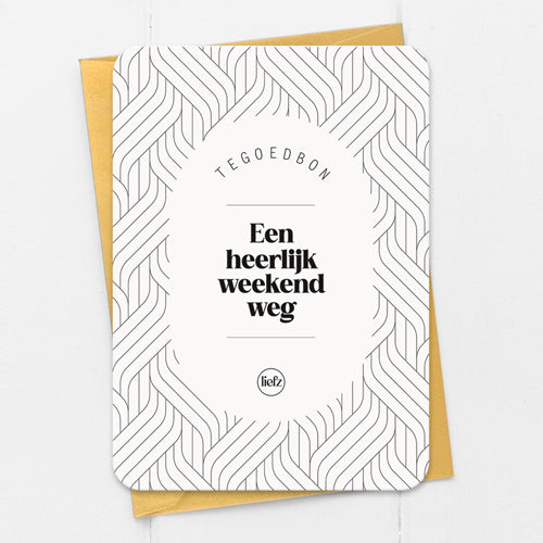 Tegoedbon | Een heerlijk weekend weg