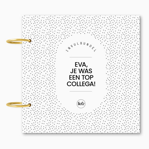 Custom invulbundel | Afscheid collega