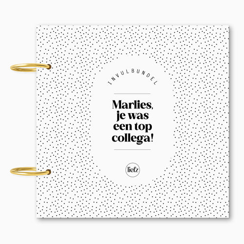 Custom invulbundel | Afscheid collega