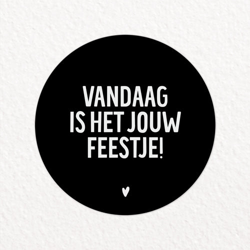 Stickers | Vandaag is het jouw feestje | 10 stuks