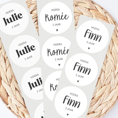 Stickers op maat | Naam | 10 stuks