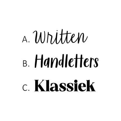 Stickers op maat | Naam | 10 stuks
