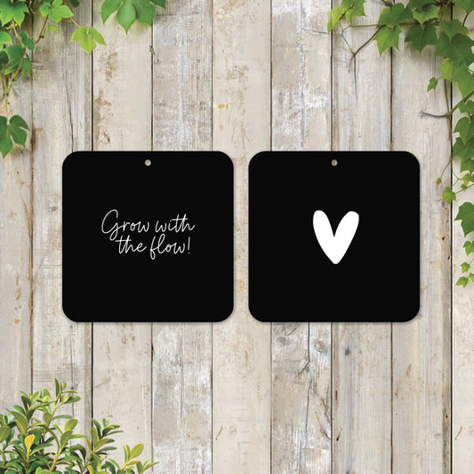 Muurvierkant | Grow with the flow