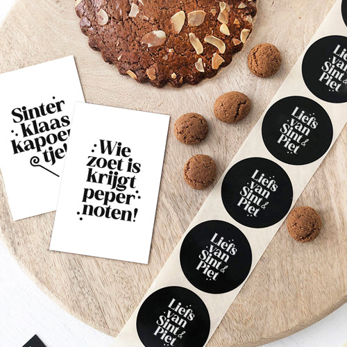 Stickers | Liefs van Sint & Piet | 10 stuks