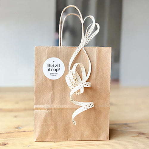 Stickers op maat | Het zit d'rop! + naam | 10 stuks