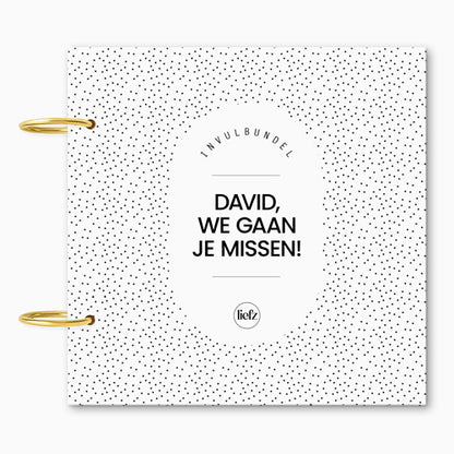 Custom invulbundel | We gaan je missen