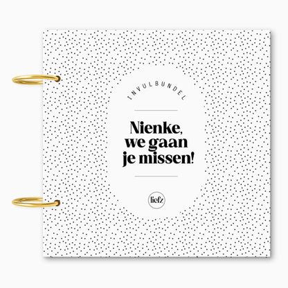 Custom invulbundel | We gaan je missen