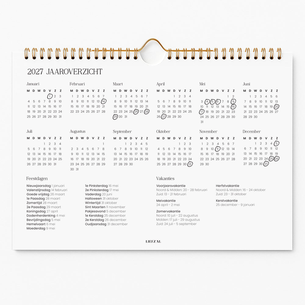 Weekplanner 2027 || PRE-ORDER