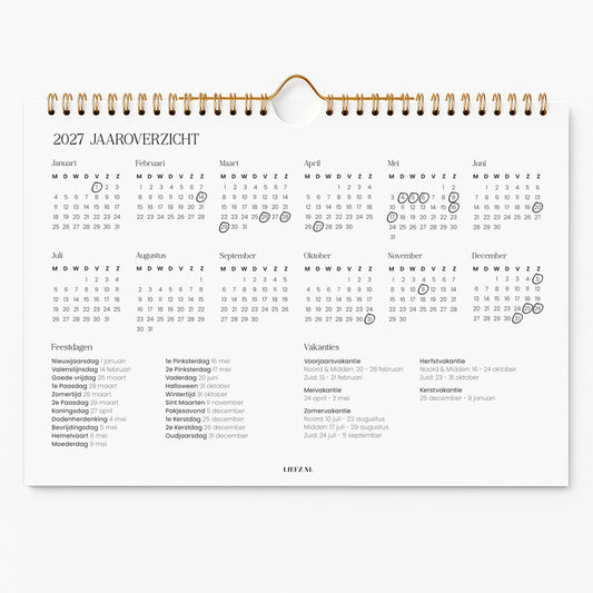 Weekplanner 2027 || PRE-ORDER