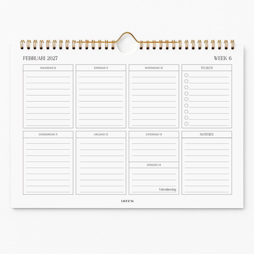 Weekplanner 2027 || PRE-ORDER