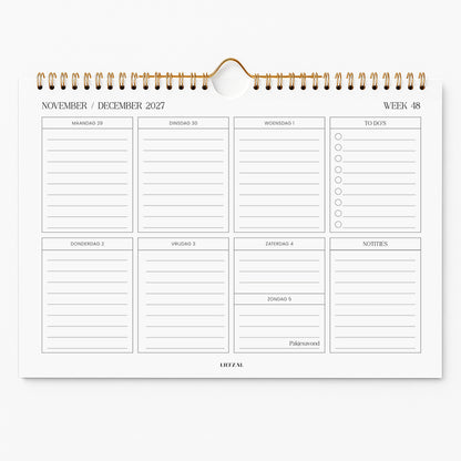 Weekplanner 2027 || PRE-ORDER